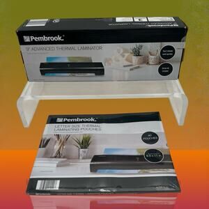 Pembrook 9" Advanced Thermal Laminator In Box Unused Laminator W/Starter Pack